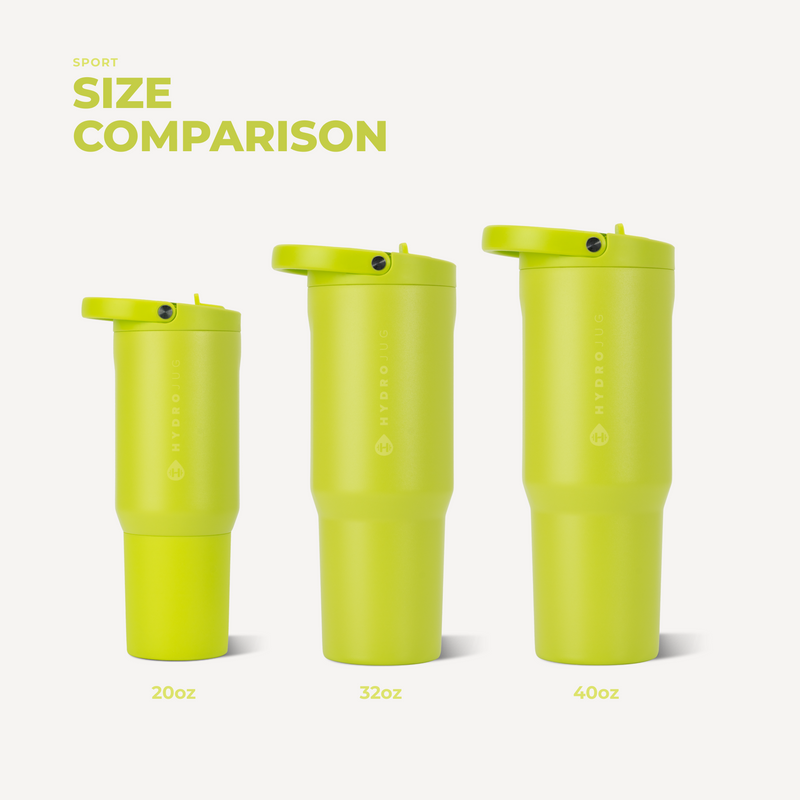 Sport 32oz | Leakproof Insulated Water Bottle Workout & Hike – Lemon Lime