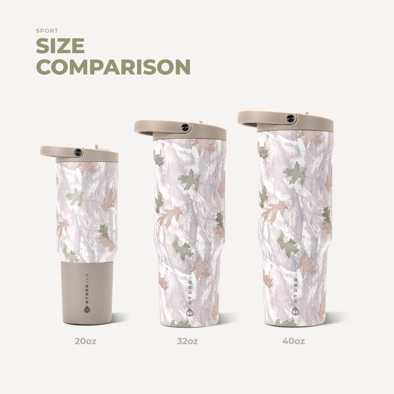 Sport 20oz | Kids Insulated Water Bottle Leakproof Flip Straw – Camo