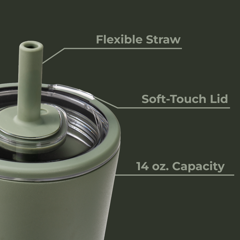 Everyday Tumbler 14oz | Ceramic-Lined Spill-Free Kids Tumbler – Courtyard