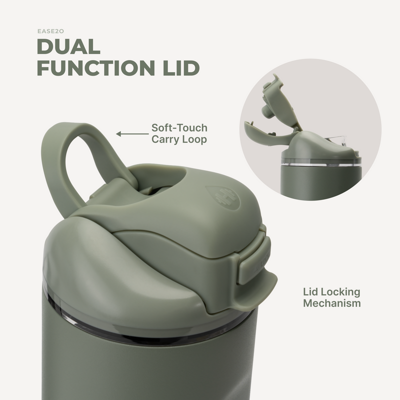 Ease2o 32oz | Compact Water Bottle with Straw & Chug Spout – Courtyard