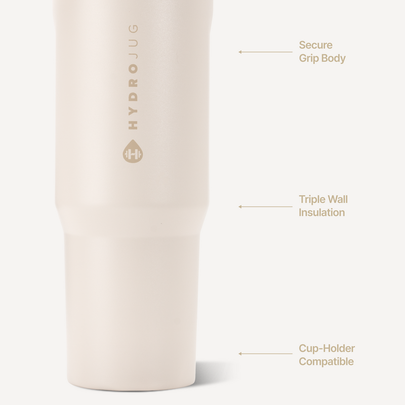 Sport 32oz | Leakproof Insulated Water Bottle Workout & Hike – Cream