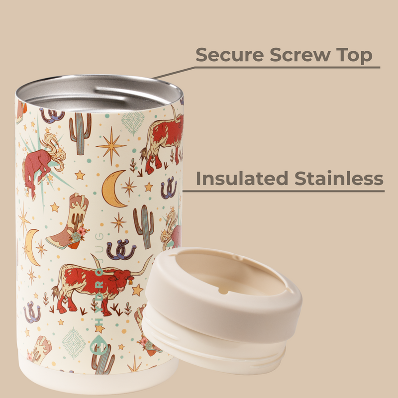 Can Cooler 16oz | 2-in-1 Insulated Tallboy Can Cooler Screw-Top Lock – Rodeo