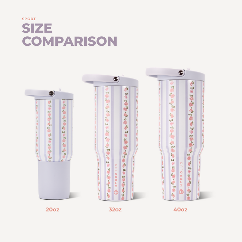 Sport 20oz | Insulated Water Bottle Leakproof Flip Straw – Primrose