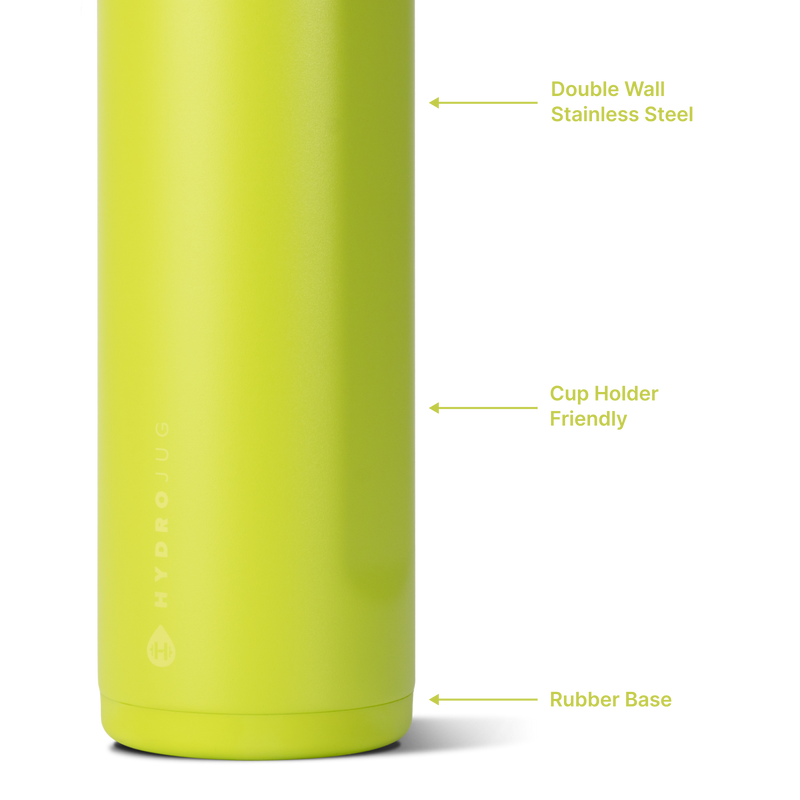 Ease2o 24oz | 2-in-1 Water Bottle with Soft Straw & Chug Spout – Lemon Lime