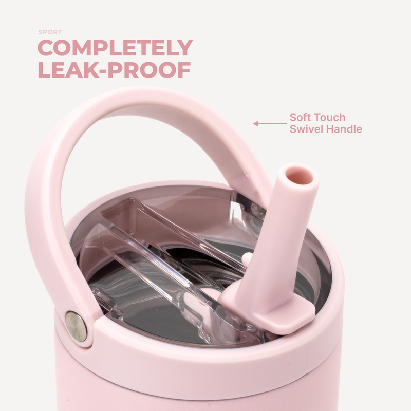 Sport 40oz | Large Leakproof Insulated Water Bottle – Pink Sand