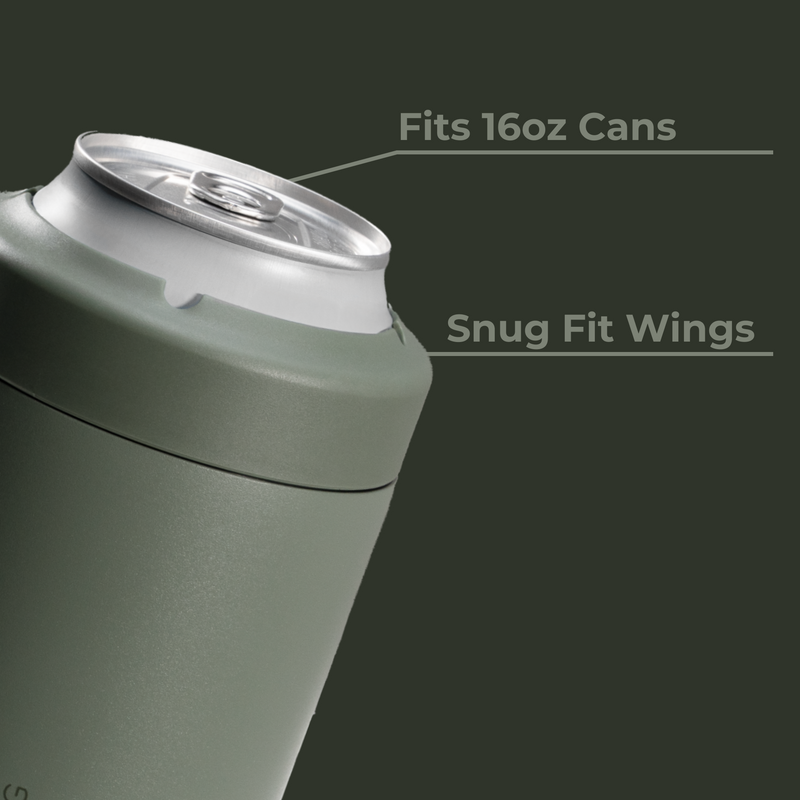 Can Cooler 16oz | 2-in-1 Insulated Tallboy Can Cooler Screw-Top Lock – Courtyard