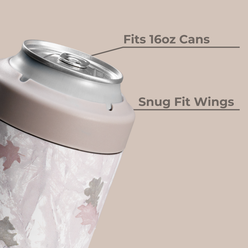 Can Cooler 16oz | 2-in-1 Insulated Tallboy Can Cooler Screw-Top Lock – Camo
