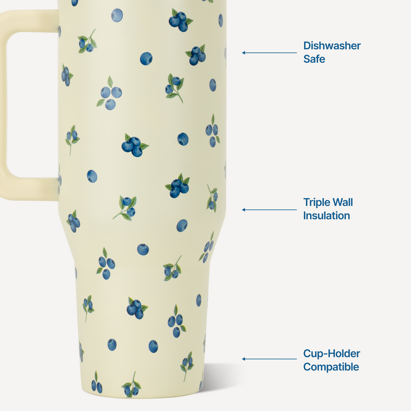 Traveler 40oz | Insulated Tumbler with Handle – Freshly Pickd