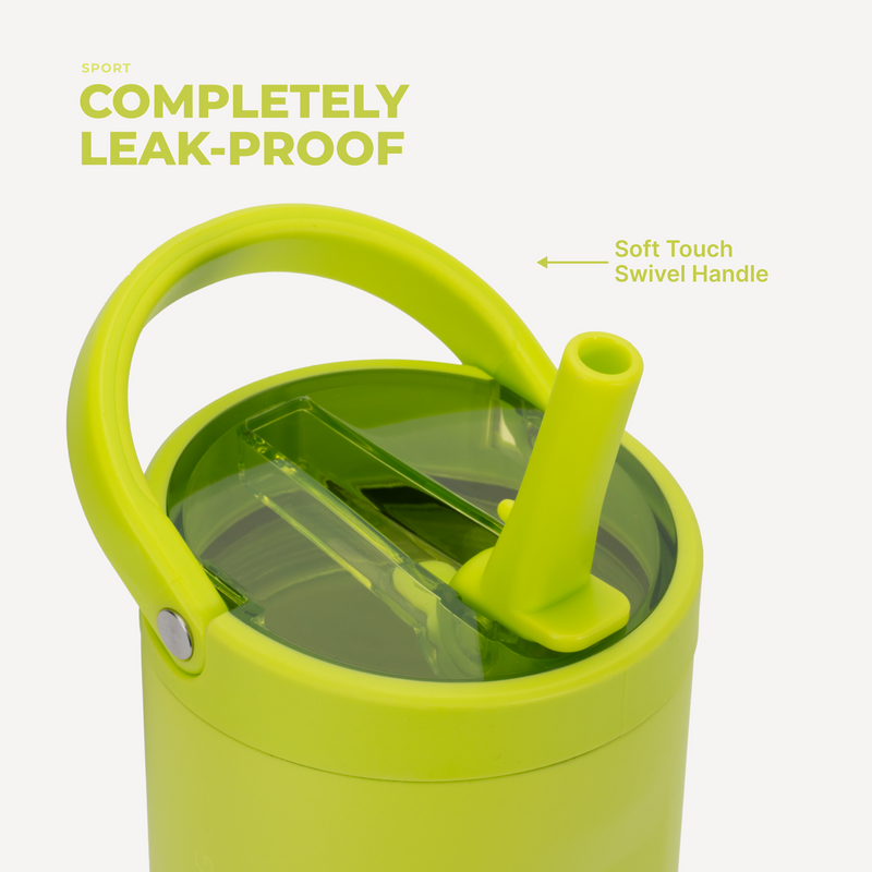 Sport 32oz | Leakproof Insulated Water Bottle Workout & Hike – Lemon Lime