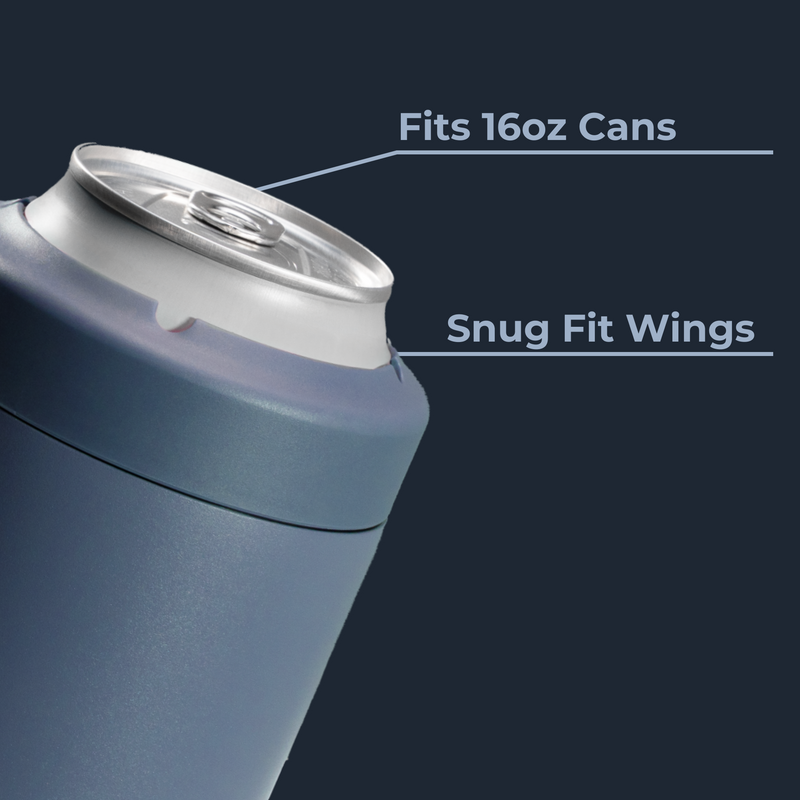 Can Cooler 16oz | 2-in-1 Insulated Tallboy Can Cooler Screw-Top Lock – Cascade